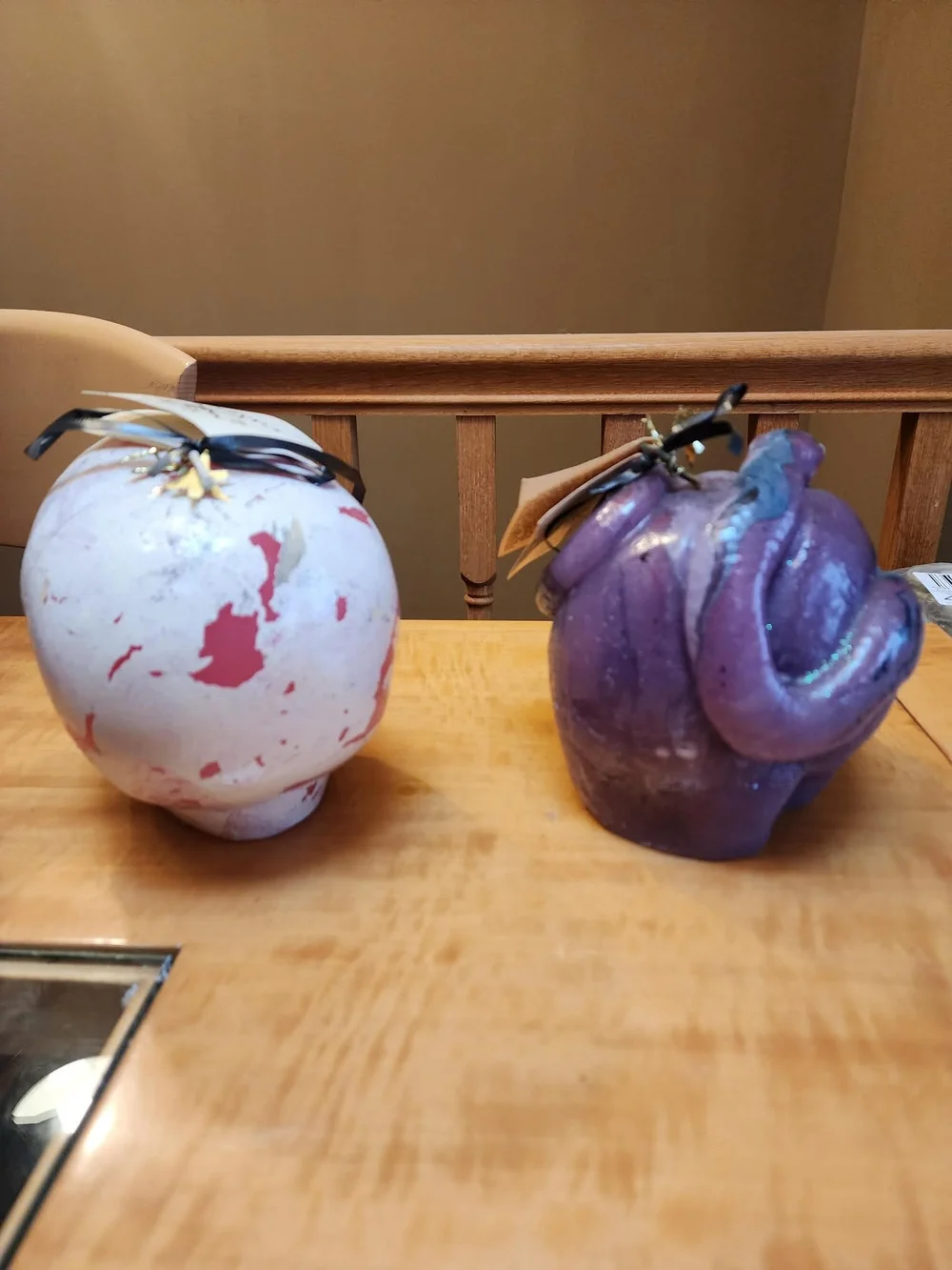 2 Pirate Candles (Pink And Purple)